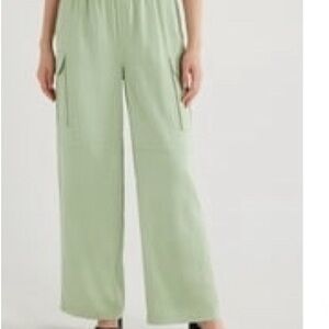 Women’s Casual Pants in Light Green Sage Green Elegant